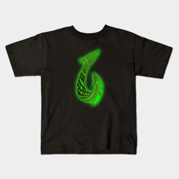 Hawaiian Fish Hook Kids T-Shirt by Creatively Autistic